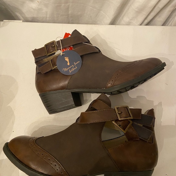 Jambu brown leather ankle boots NWT - Picture 5 of 8